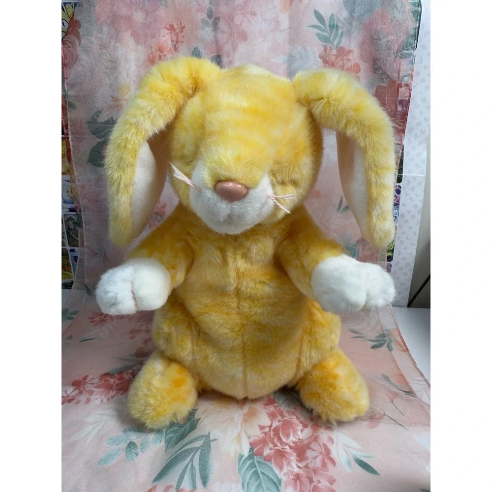 TY‎ Beanie Buddies Bunny Plush Yellow White 10